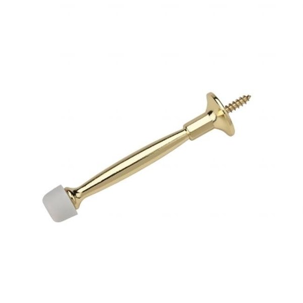 Stanley Stanley Hardware Door Stop Rigid 4In Pol-Brass 830146 2049708